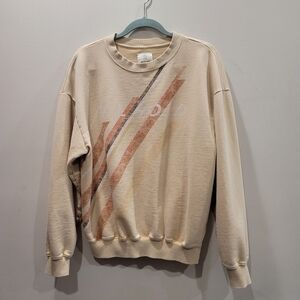 Offline by Aerie Oversized Cambridge Crewneck 90s "PLZ HOLD" - S